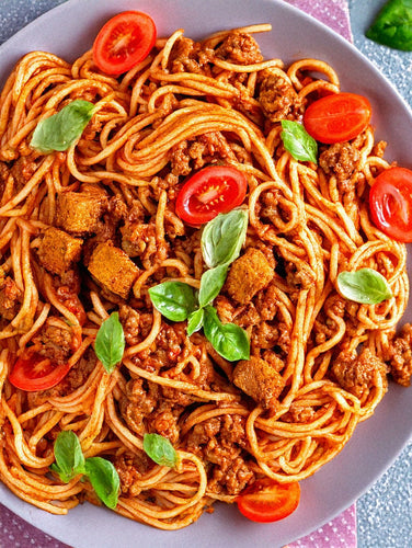 Challenge Tag 9/30: Vegane Spaghetti Bolognese