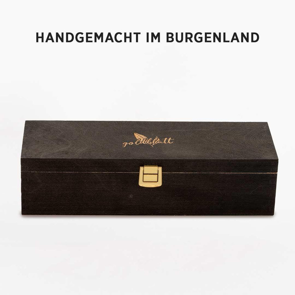 Goldblatt Holzschatulle