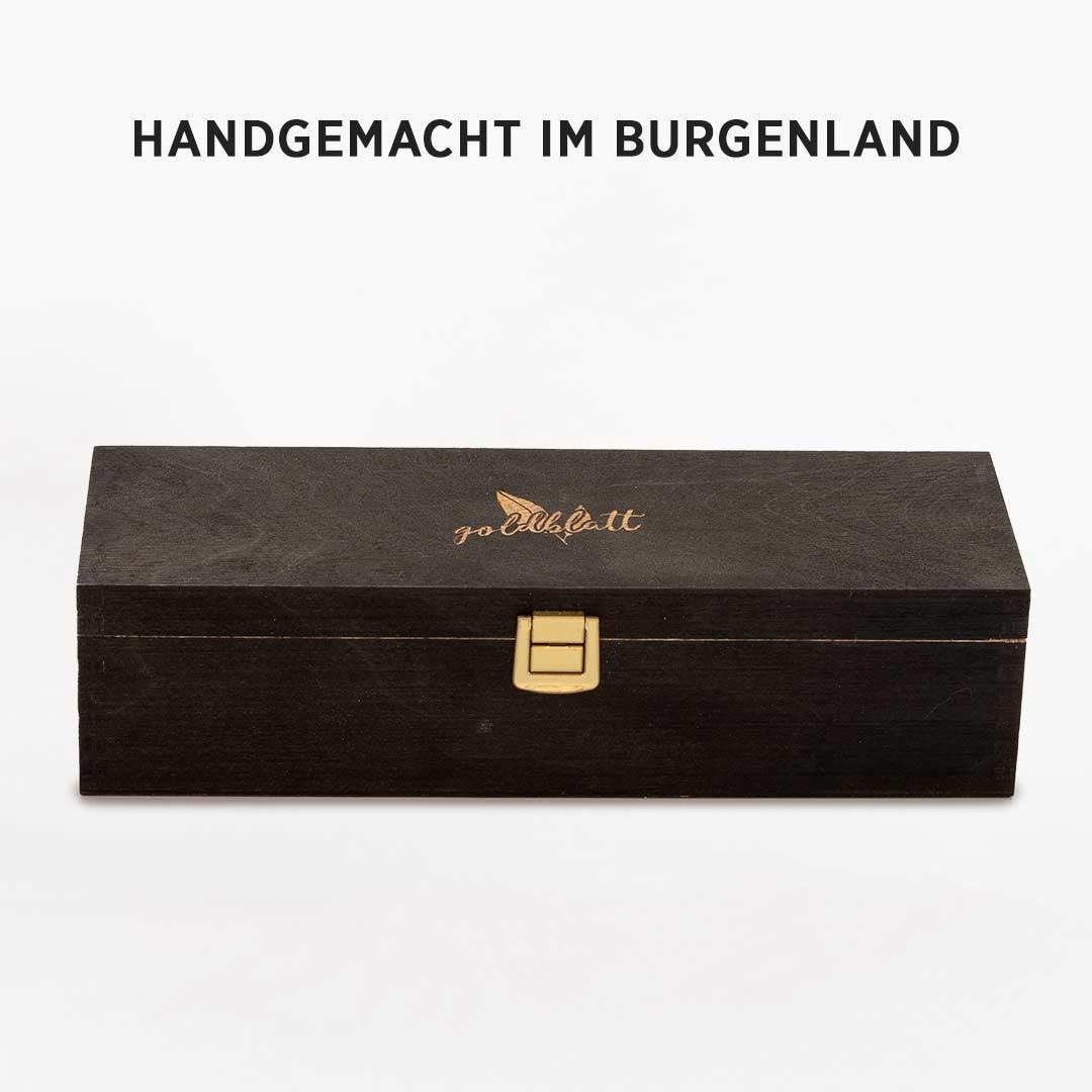 Goldblatt Holzschatulle