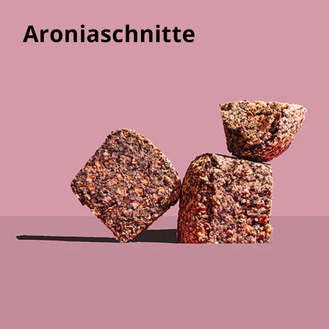 Loggä Aroniaschnitte - glutenfreie Brotbackmischung