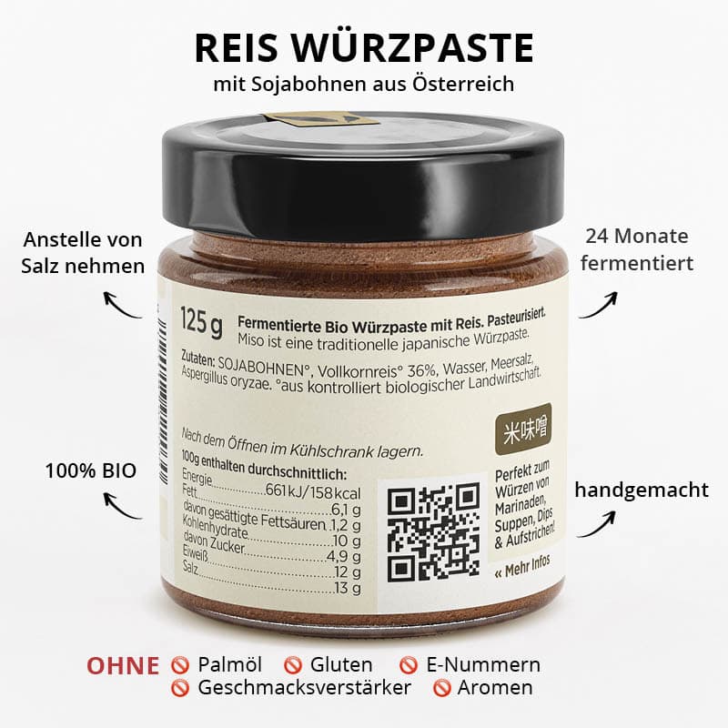 Goldblatt Bio Umami Komé Miso - Nährwerte