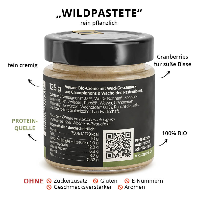 Zutaten Wild Taste - Wildpastete