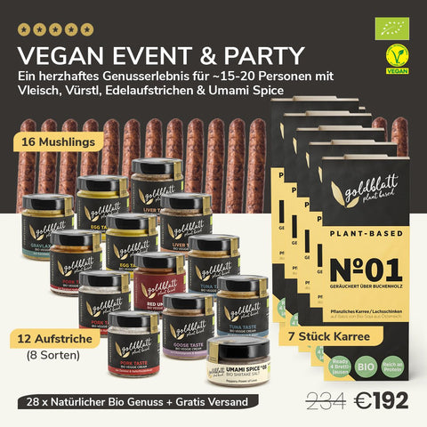 Vegan Event & Party für 15-20 Personen