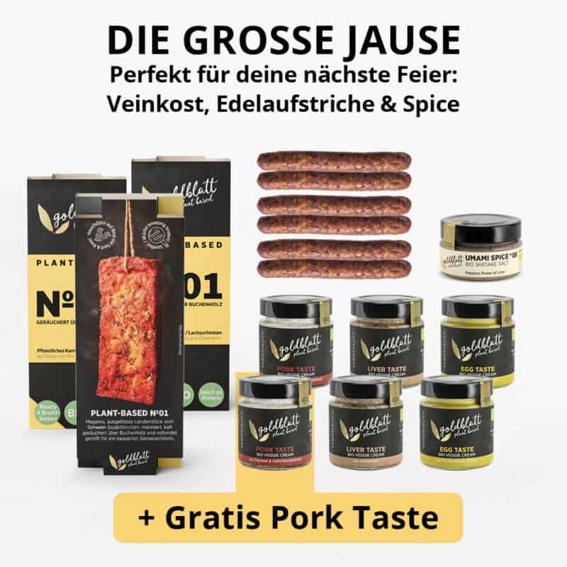 die große Jause von Goldblatt. Veinkost, Edelaufstriche & Spice.